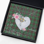Gift For My Beautiful Girlfriend Necklace Valentine Necklace Clan MacKinnon Hunting Ancient Tartan Cross Dancing Necklace Scottish Tartan Jewelry