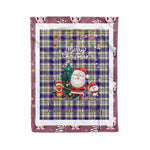 Personalized Gift Tartan Plaid Blanket Clan Livingstone Dress With Funny Santa Snowman Reindeer Merry Christmas Fleece Blanket, Home Living Room, Plaid Blanket, Tartan Blanket, Scottish Blanket, Buffalo fleece blanket, Christmas Blanket
