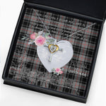 Gift For My Beautiful Girlfriend Necklace Valentine Necklace Clan Moffat Tartan Cross Dancing Necklace Scottish Tartan Jewelry