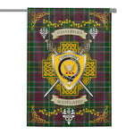 House Flag - Carruthers Irish Shield Celtic Cross Tartan Garden Flag St Patrick's Day Garden Flag