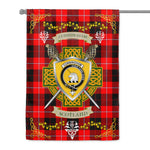 House Flag - Cunningham Modern Irish Shield Celtic Cross Tartan Garden Flag St Patrick's Day Garden Flag