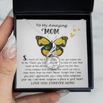 Rising Phoenix Necklace - Mom Necklace Gift - To My Amazing Mom - From Son - Beautiful Gift Set Mom Necklace