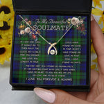 To My Beautiful Soulmate Necklace In Your Eyes I Have Found My Home Clan Campbell Tartan Wishbone Dancing Necklace