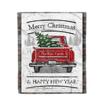 Tartan Blanket Vintage Red Truck with Christmas Tree Family Scottish Clan MacRae Hunting Weathered plaid blanket, red plaid blanket, buffalo plaid blanket, green plaid blanket, plaid fleece blanket, blue plaid blanket, red tartan blanket, tartan plaid blanket, black and white plaid blanket, , christmas plaid blanket, orange plaid blanket, tartan plaid throw blanket, pink plaid blanket, brown plaid blanket, buffalo check blanket