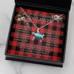 Sea Turtle Necklace To My Beautiful Soulmate Necklace In Your Eyes I Have Found My Home Clan Rob Roy MacGregor Modern Tartan Blue Turtle Necklace