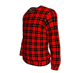 Scotstee Shop Tartan Plaid Sweatshirt, plaid sweatshirt, christmas sweatshirt, christmas sweatshirt womens, mens christmas sweatshirt, buffalo plaid sweatshirt,Clan Wallace Hunting - Red Sweatshirt