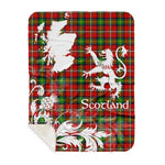 Sherpa Blanket - Tartan Blanket Thistle and Lion Scottish Clan Boyd Plaid Blanket, plaid sherpa blanket queen,purple sherpa blanket,queen sherpa blanket,queen size sherpa blanket,red sherpa blanket,scottish tartan blankets,sherpa blanket,sherpa christmas blanket