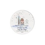 Scotstee Shop - Personalize Name Family First Christmas in New Home Cute Doodle House Ornament, First Christmas In Our New Home Ornament