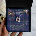 To My Beautiful Soulmate Necklace In Your Eyes I Have Found My Home Clan Navy US Edzell Tartan Forever Love Necklace