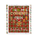 Personalized Gift Tartan Plaid Blanket Clan Langlands With Christmas Cookie Baking Crew Christmas Gift Blanket, Plaid Blanket, Christmas Fleece Blanket, Christmas Blanket, Tartan Blanket, Scottish Blanket, Scotland Blanket, Family Name Blanket, Custom Blanket, Personalized Blanket