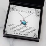 Opal Turtle Necklace - Mom Necklace, Stepmom Necklace, Bonus Mom Necklace, Mother's Day Gift For Step Mom Necklace