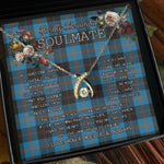 To My Beautiful Soulmate Necklace In Your Eyes I Have Found My Home Clan Maule Ancient Tartan Wishbone Dancing Necklace