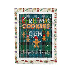 Personalized Gift Tartan Plaid Blanket Clan Kirkpatrick With Christmas Cookie Baking Crew Christmas Gift Blanket, Plaid Blanket, Christmas Fleece Blanket, Christmas Blanket, Tartan Blanket, Scottish Blanket, Scotland Blanket, Family Name Blanket, Custom Blanket, Personalized Blanket