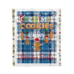 Personalized Gift Tartan Plaid Blanket Clan Roberton With Christmas Cookie Baking Crew Christmas Gift Blanket, Plaid Blanket, Christmas Fleece Blanket, Christmas Blanket, Tartan Blanket, Scottish Blanket, Scotland Blanket, Family Name Blanket, Custom Blanket, Personalized Blanket