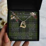 To My Beautiful Soulmate Necklace In Your Eyes I Have Found My Home Clan MacLean Hunting Tartan Forever Love Necklace