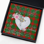 Gift For My Beautiful Girlfriend Necklace Valentine Necklace Clan Middleton Tartan Cross Dancing Necklace Scottish Tartan Jewelry