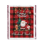 Personalized Gift Tartan Plaid Blanket Clan Aikenhead With Funny Santa Snowman Reindeer Merry Christmas Fleece Blanket, Home Living Room, Plaid Blanket, Tartan Blanket, Scottish Blanket, Buffalo fleece blanket, Christmas Blanket