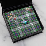 Sea Turtle Necklace To My Beautiful Soulmate Necklace In Your Eyes I Have Found My Home Clan MacKenzie Dress Modern Tartan Blue Turtle Necklace