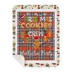 Personalized Gift Tartan Plaid Blanket Clan MacFarlane Ancient With Christmas Cookie Baking Crew Christmas Gift Sherpa Blanket, tartan sherpa blanket,buffalo plaid sherpa blanket,christmas sherpa blanket,Christmas Throw Blanket,green plaid sherpa blanket,green sherpa blanket