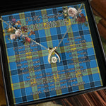 To My Beautiful Soulmate Necklace In Your Eyes I Have Found My Home Clan Laing Tartan Wishbone Dancing Necklace