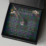 To My Beautiful Soulmate Necklace In Your Eyes I Have Found My Home Clan Davidson Tartan Crown Pendant Necklace