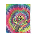 Scotstee Shop - Scotstee Shop Blanket Alien-Bilobalien Tie Dye Rainbow Hippie Fleece Blanket
