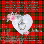 Rising Phoenix Necklace - Valentine Necklace Clan Dunbar Modern Tartan Gift for Girlfriend, Gift for My Wife Rising Phoenix Necklace