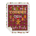 Personalized Gift Tartan Plaid Blanket Clan Lumsden Modern With Christmas Cookie Baking Crew Christmas Gift Sherpa Blanket, tartan sherpa blanket,buffalo plaid sherpa blanket,christmas sherpa blanket,Christmas Throw Blanket,green plaid sherpa blanket,green sherpa blanket