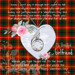 Rising Phoenix Necklace - Valentine Necklace Clan Douglas of Roxburgh Tartan Gift for Girlfriend, Gift for My Wife Rising Phoenix Necklace