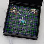 Sea Turtle Necklace To My Beautiful Soulmate Necklace In Your Eyes I Have Found My Home Clan Blair Tartan Blue Turtle Necklace