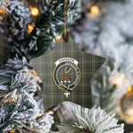 Scotstee Shop - Scotstee Shop Ornament The Davidson Tulloch Dress Clan Tartan Crest Star Ceramic Ornament Christmas Gift