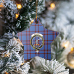 Scotstee Shop - Scotstee Shop Ornament The Elliot Modern Clan Tartan Crest Star Ceramic Ornament Christmas Gift