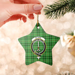 Scotstee Shop - Scotstee Shop Ornament The Blane Clan Tartan Crest Star Ceramic Ornament Christmas Gift