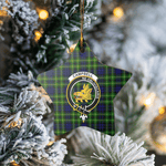 Scotstee Shop - Scotstee Shop Ornament The Campbell of Breadalbane Modern Clan Tartan Crest Star Ceramic Ornament Christmas Gift