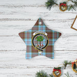 Scotstee Shop - Scotstee Shop Ornament The Anderson Ancient Clan Tartan Crest Star Ceramic Ornament Christmas Gift