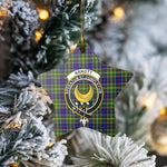 Scotstee Shop - Scotstee Shop Ornament The Arnott Clan Tartan Crest Star Ceramic Ornament Christmas Gift