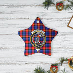 Scotstee Shop - Scotstee Shop Ornament The Anstruther Clan Tartan Crest Star Ceramic Ornament Christmas Gift