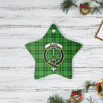 Scotstee Shop - Scotstee Shop Ornament The Blane Clan Tartan Crest Star Ceramic Ornament Christmas Gift