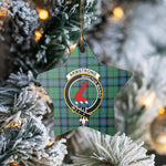 Scotstee Shop - Scotstee Shop Ornament The Armstrong Ancient Clan Tartan Crest Star Ceramic Ornament Christmas Gift