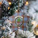 Scotstee Shop - Scotstee Shop Ornament The Anderson Modern Clan Tartan Crest Star Ceramic Ornament Christmas Gift