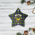 Scotstee Shop - Scotstee Shop Ornament The Arnott Clan Tartan Crest Star Ceramic Ornament Christmas Gift