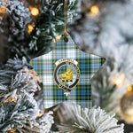 Scotstee Shop - Scotstee Shop Ornament The Campbell Dress Clan Tartan Crest Star Ceramic Ornament Christmas Gift