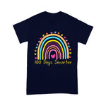 100th Day Of School Teacher 100 Days Smarter Rainbow Back To School Shirt Back To School Gifts - Scotstee Shop