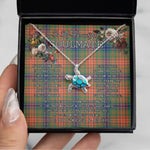 Sea Turtle Necklace To My Beautiful Soulmate Necklace In Your Eyes I Have Found My Home Clan Wilson Tartan Blue Turtle Necklace, Valentine Necklace Gift for Girlfriend Clan Mitchell Ancient Tartan Sunflower Pendant Necklace, Scottish Tartan Jewelry, valentine necklace, necklace girlfriend, necklace for wife, cute necklaces for girlfriend, jewelry for girlfriend, to my soulmate necklace, to my future wife necklace