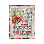 Scotstee Shop - Personalized Gift Letter Love Quote To My Wife Holiday Gift Letter To My Wife Family Gift Fleece Blanket