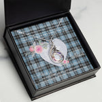 Rising Phoenix Necklace - Valentine Necklace Clan Clark Tartan Gift for Girlfriend, Gift for My Wife Rising Phoenix Necklace