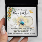 Opal Turtle Necklace - Stepmom Necklace, To My Badass Bonus Mom Gift Neckalce, Gift For Stepmom, Stepmother, Second Mom Necklace