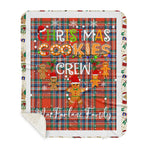 Personalized Gift Tartan Plaid Blanket Clan MacFarlane Ancient With Christmas Cookie Baking Crew Christmas Gift Sherpa Blanket, tartan sherpa blanket,buffalo plaid sherpa blanket,christmas sherpa blanket,Christmas Throw Blanket,green plaid sherpa blanket,green sherpa blanket
