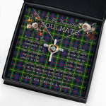 To My Beautiful Soulmate Necklace In Your Eyes I Have Found My Home Clan Farquharson Modern Tartan Cross Dancing Necklace