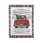 Tartan Blanket Vintage Red Truck with Christmas Tree Family Scottish Clan Little Dress plaid blanket, red plaid blanket, buffalo plaid blanket, green plaid blanket, plaid fleece blanket, blue plaid blanket, red tartan blanket, tartan plaid blanket, black and white plaid blanket, , christmas plaid blanket, orange plaid blanket, tartan plaid throw blanket, pink plaid blanket, brown plaid blanket, buffalo check blanket